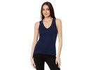 Maya 1X1 Cotton V-Neck Wide Binding Tank Top