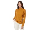 Textured Rib Long Sleeve Turtleneck Top