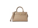 Deco Pebbled Leather Satchel