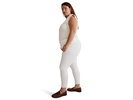 Plus 9" Mid-Rise Crop in Pure White