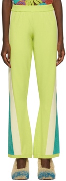 Green Contrast Track Lounge Pants