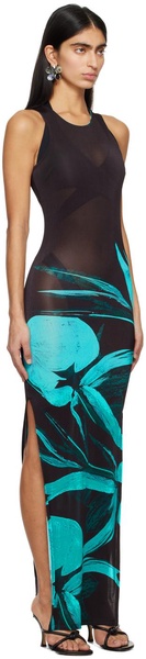 Black & Blue Sea Breeze Maxi Dress