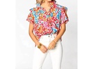 shauna floral top in multicolor