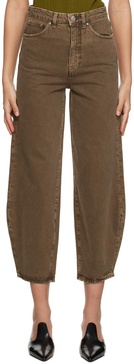 Brown Barrel Jeans