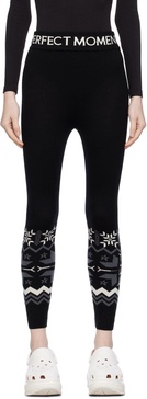 Nordic intarsia wool leggings