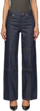 Indigo Zip Carpenter Jeans