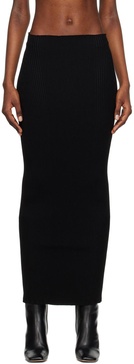 Black Zero004 Maxi Skirt