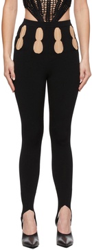 Black Double Stirrup Leggings