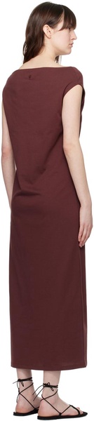 Burgundy Martial Maxi Dress