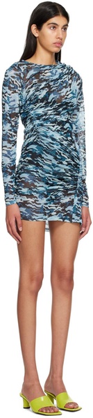 Blue Camo Minidress