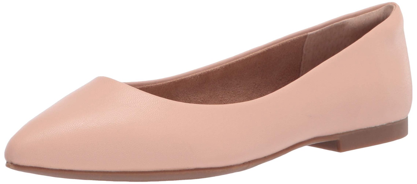 Amazon Essentials Women's Pointed-Toe Ballet Flat