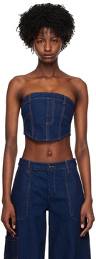 Blue Roxanne Corset Top