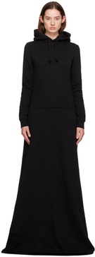 Black Pagan Hoodie Maxi Dress