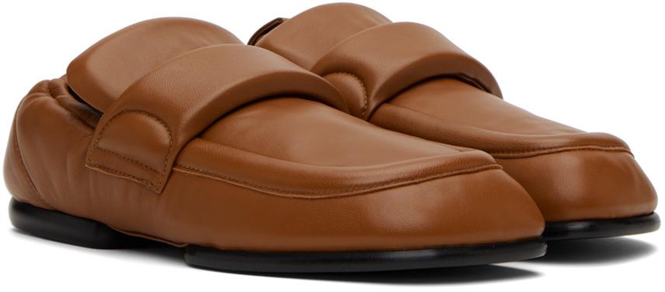 Tan Padded Loafers