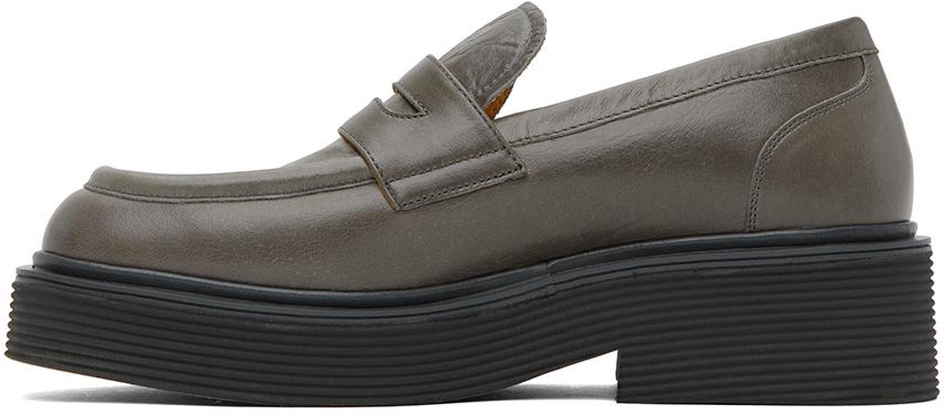 Gray Piercing Loafers