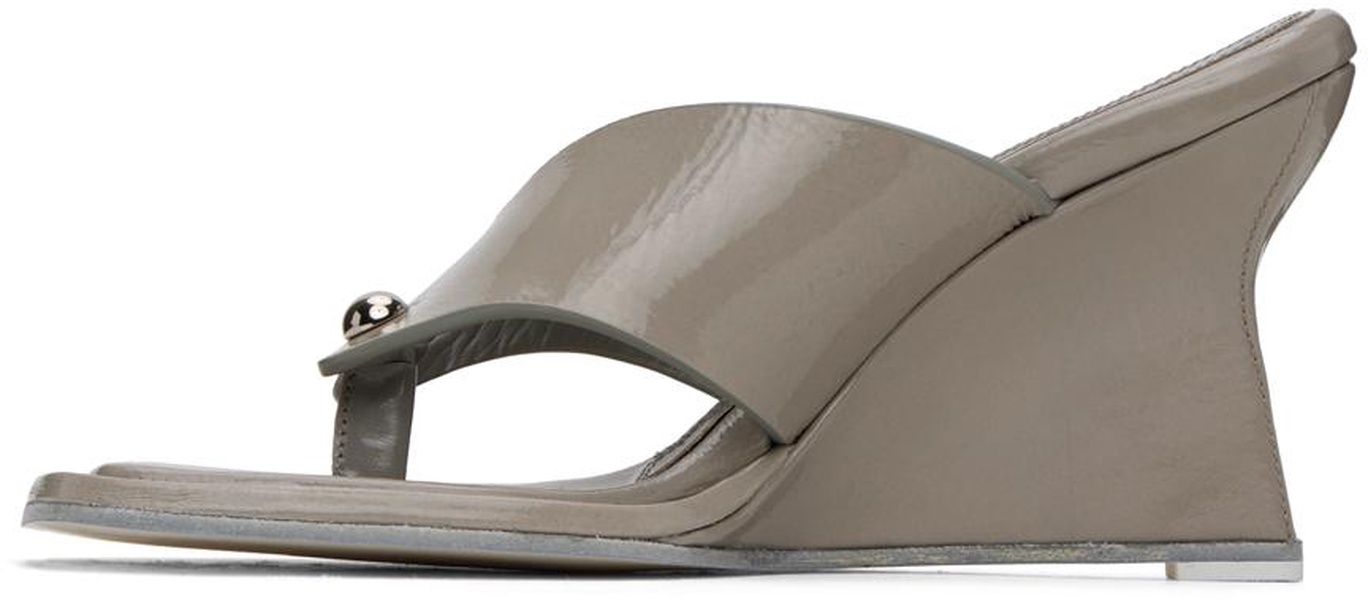 Gray Dune Heeled Sandals