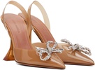 Beige Rosie Glass Sling 95 Heels