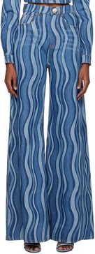 Sunray high-rise wide-leg jeans