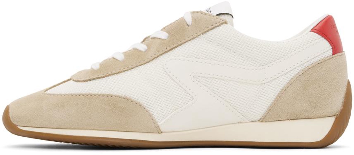 Off-White & Beige Retro Runner Slim Sneakers