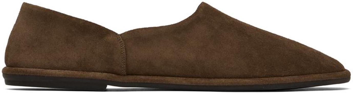 Brown Canal Slip On Loafers