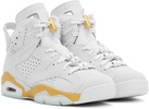 Gray Air Jordan 6 Retro 'Pearl' Sneakers