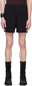 Black Patch Pocket Shorts