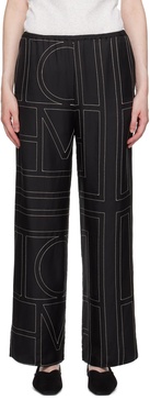 Black Monogram Lounge Pants