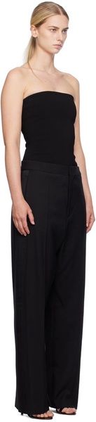 Black Tailored Bustier Jumpsuit