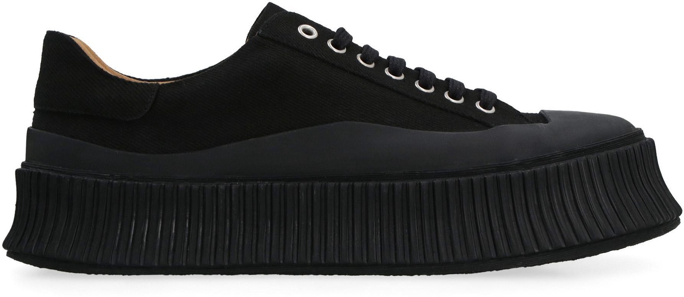 Jil Sander Canvas Low-Top Sneakers