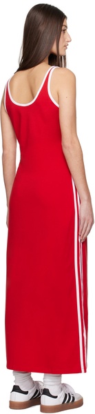 Red Adicolor 3-Stripes Tank Maxi Dress