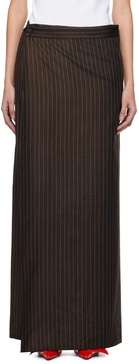 Brown 'The Suit Pant Skirt' Trousers