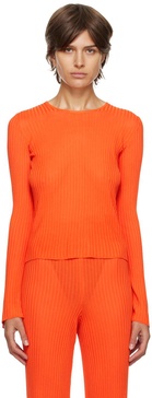 Orange Fitted Sweater