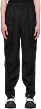 Black Pleated Trousers