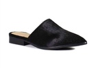 women's high up mules in black