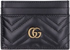 Gucci Black Gg Marmont Card Case Women