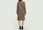 Black and Beige Freesios Leopard Print Dress