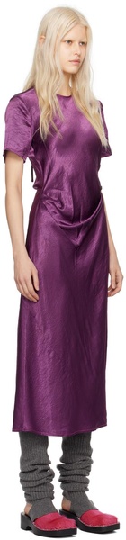 Purple Wrap Maxi Dress