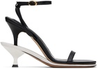 Black & White Les Sculptures 'Les doubles sandales' Heeled Sandals