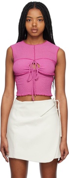 Pink Keyhole Tank Top