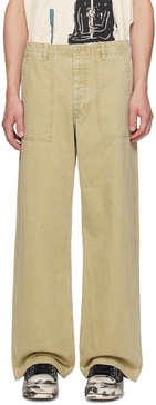 Beige Utility Trousers