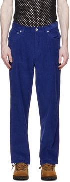 Blue Five-Pocket Trousers