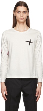 SSENSE Exclusive White Armband Long Sleeve T-Shirt