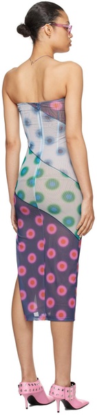 Multicolor Lila Midi Dress