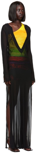 Black Caftan Cover Up Dress