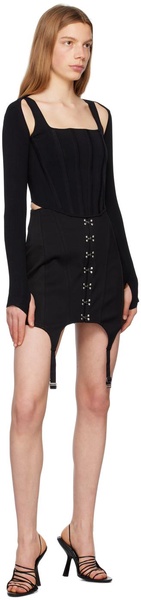 Black Corset Long Sleeve T-Shirt