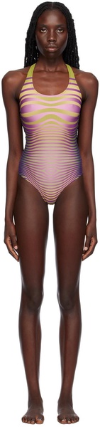 Green & Purple 'The Body Morphing' Swimsuit