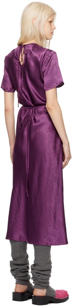 Purple Wrap Maxi Dress