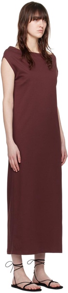 Burgundy Martial Maxi Dress