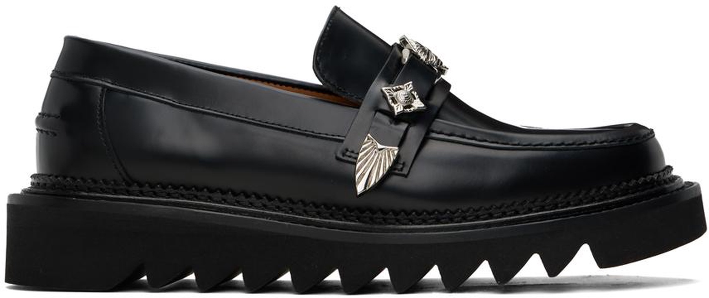 Black Shark Sole Loafers