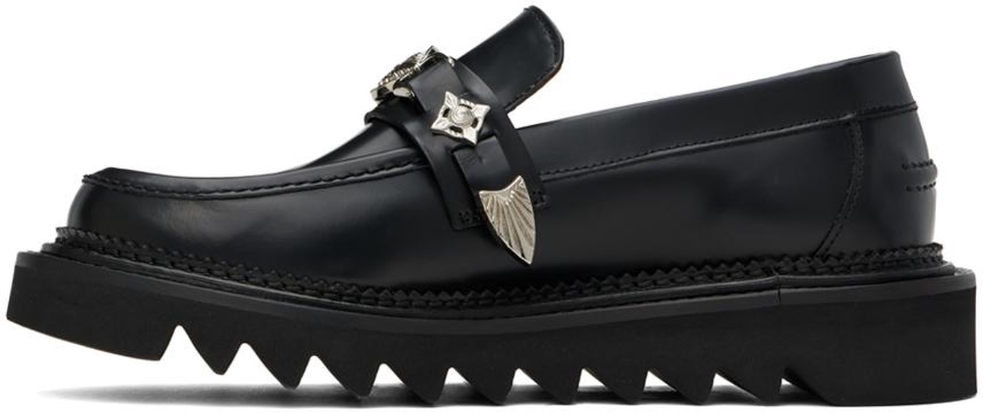 Black Shark Sole Loafers